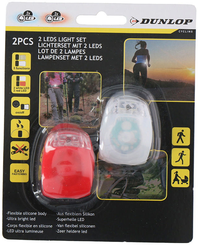 DUNLOP BICYCLE LIGHT LED 2PCS 