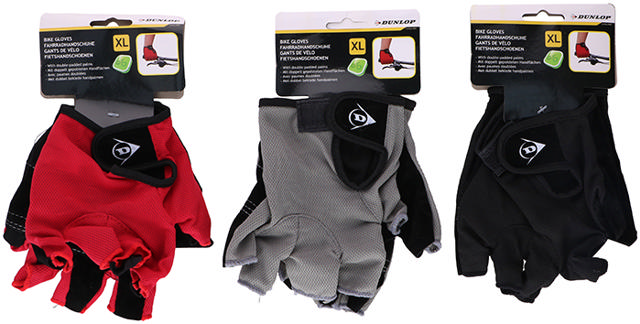 DUNLOP BIKE GLOVES XL 3ASSORTED COLORS