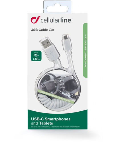 CELLULAR LINE USB CABLE CAR 120M 