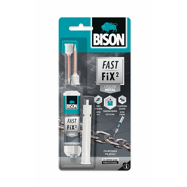 BISON FAST FIX² ΥΓΡΟ ΜΕΤΑΛΛΟ CARD 10GR