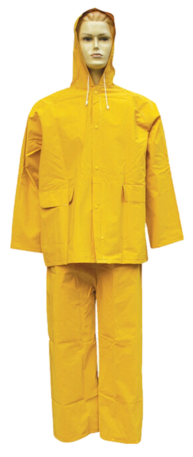 H&C PVC RAIN SUIT PVC YELLOW M