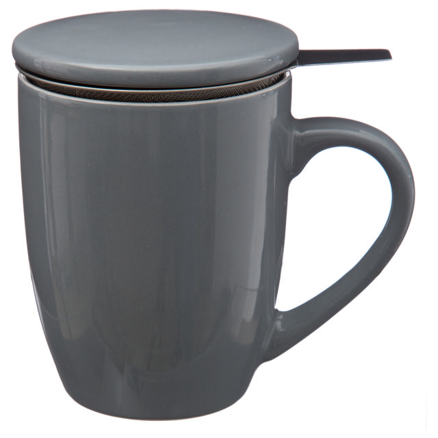 SECRET DE GOURMET MUG W/FILTER + LID 32CL GREY