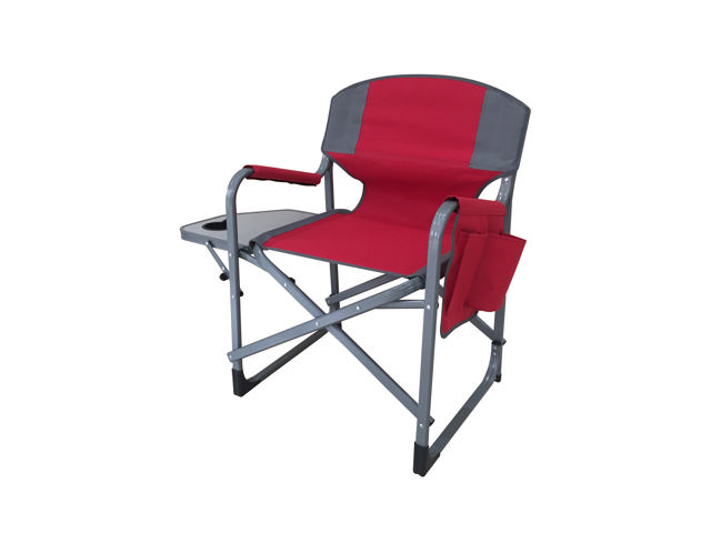 CAMP & GO EVEREST CAMPING CHAIR RED/GREY