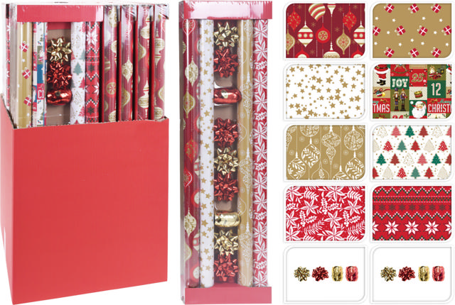 GIFT WRAP PAPER SET 13PCS 2ASS