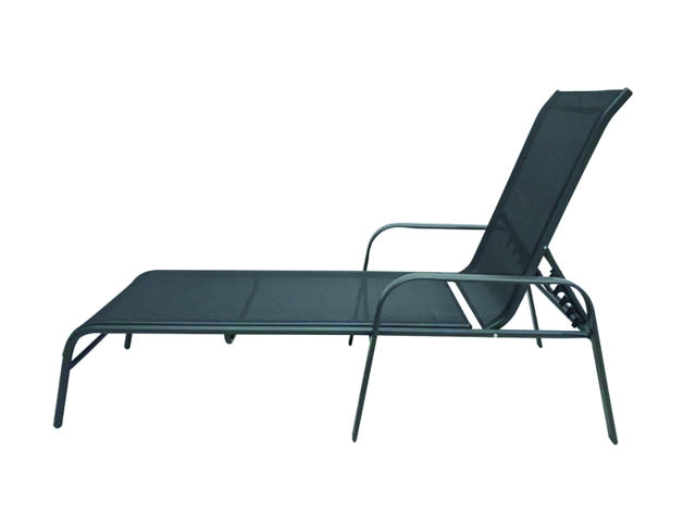 LIANA LOUNGE SUNBED 170X100CM BLACK