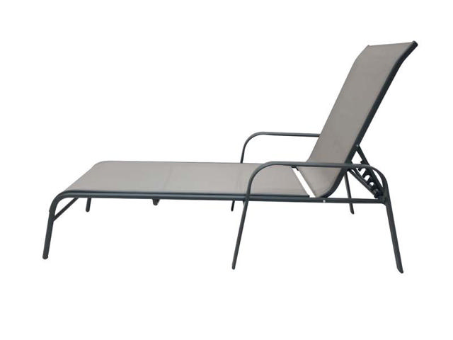 LIANA LOUNGE SUNBED 170X100CM LIGHT GREY