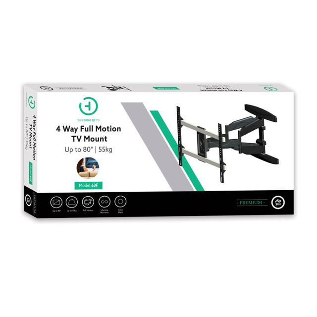 SIH 4 WAY TV MOUNT UP TO 80''/55KG