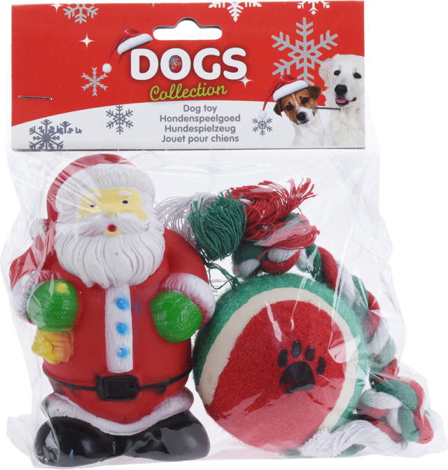 DOG TOY XMAS SET OF 3PCS