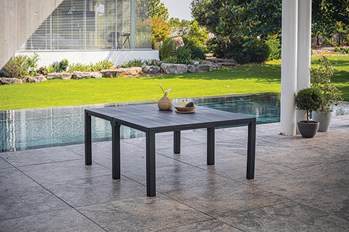 KETER JULIE DOUBLE TABLE GRAPHITE