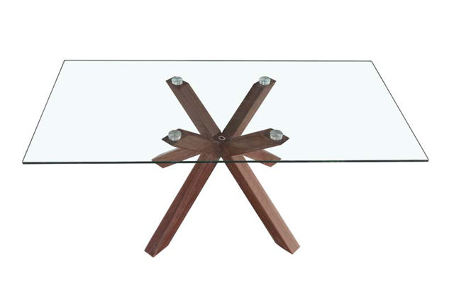 ROSE COFFEE TABLE BROWN 120X60X46X0.8CM