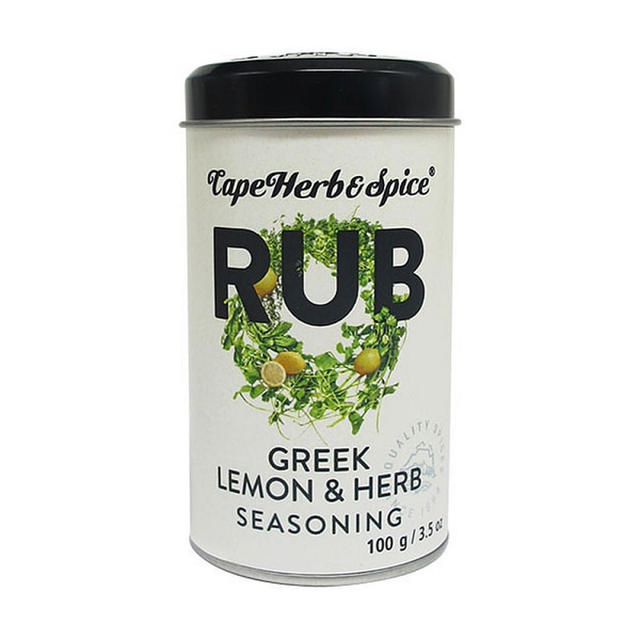 CAPE HERB & SPICE GREEK LEMON & HERB RUB 100GR