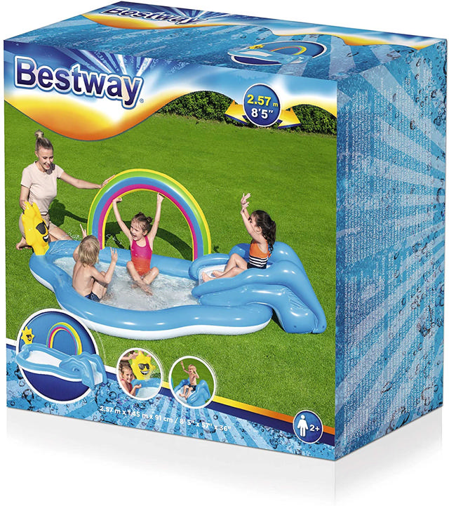 BESTWAY 53092 RAINBOW KIDS POOL 257X145X91CM