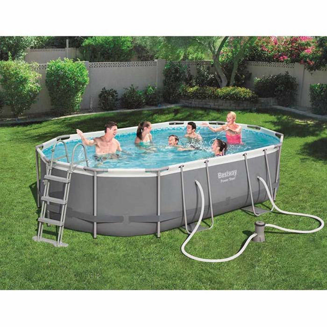 BESTWAY 56448 POWER STEEL OVAL FRAME POOL 488X305X107CM