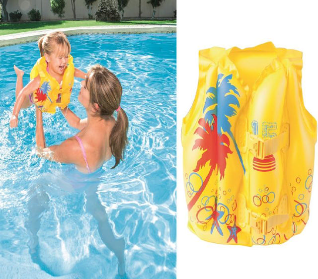 BESTWAY 32069 TROPICAL SWIM VEST 41CM X 30CM 3-6 YEARS