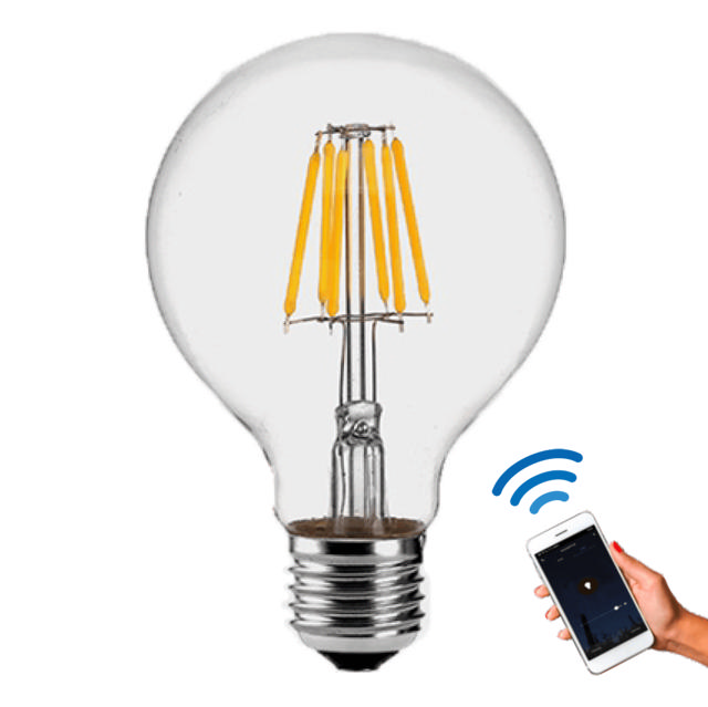 SUNLIGHT LED 7W SMART FILAMENT BULB G95 E27 2700K WIFI TUYA APP 800LM