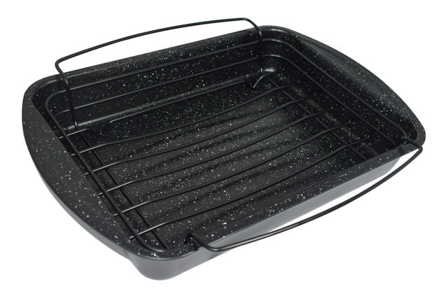 ESTIA OVEN PAN MAGMA WITH RACK 45.5CM X 30CM X 7CM