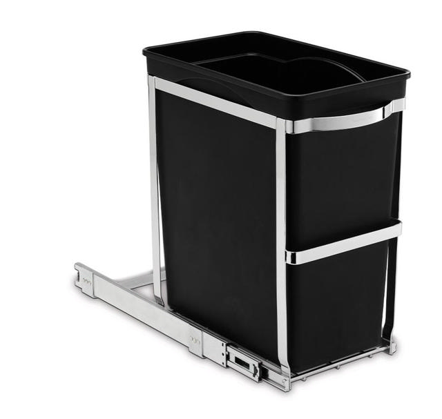 SIMPLEHUMAN UNDER COUNTER PULL-OUT BIN 30L