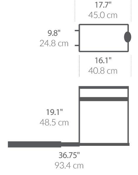 SIMPLEHUMAN ΕΠΕΚΤΕΙΝΟΜΕΝΟΣ ΚΑΔΟΣ ΚΟΥΖΙΝΑΣ 30L