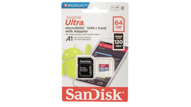 SANDISK MICRO SDHC 64GB + SD ΠΡΟΣΑΡΜΟΓΕΑΣ