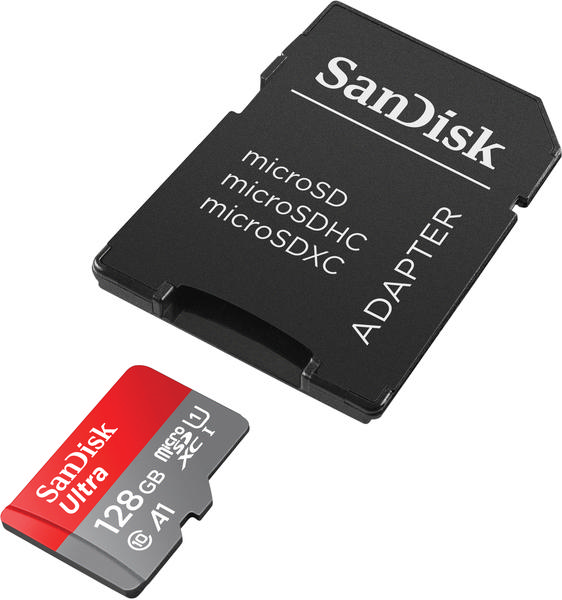 SANDISK MICRO SDHC 128GB + SD ΠΡΟΣΑΡΜΟΓΕΑΣ