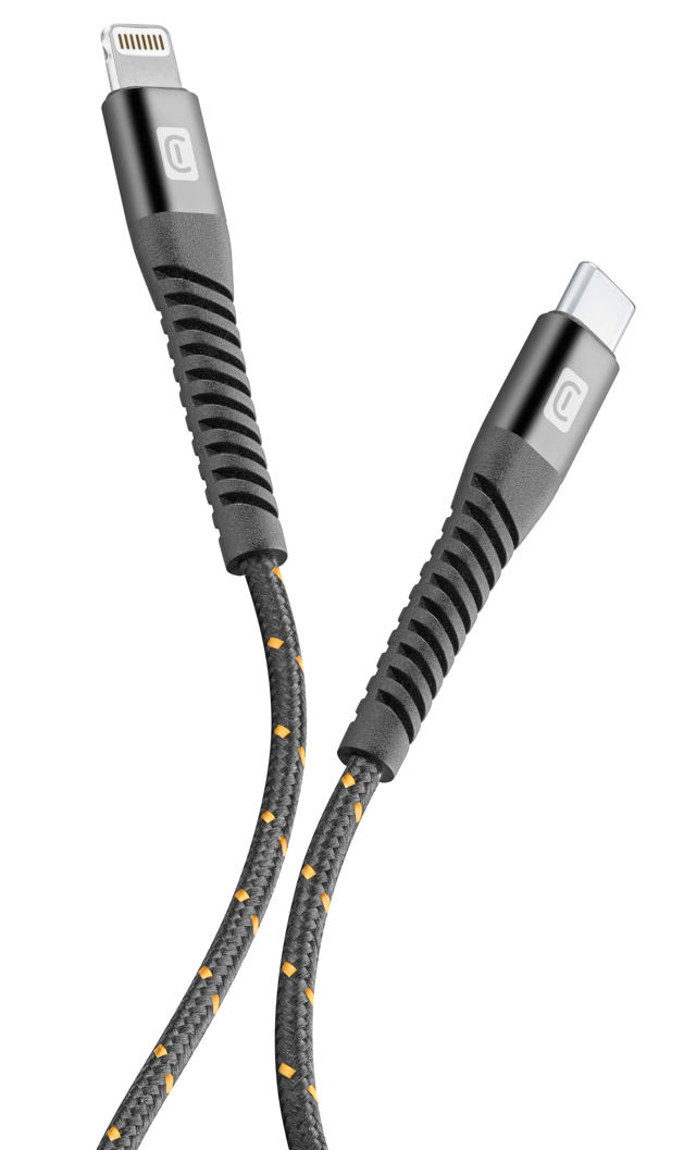 CELLULAR LINE CABLE USB-C TO LIGHTNING 1.2M BLACK