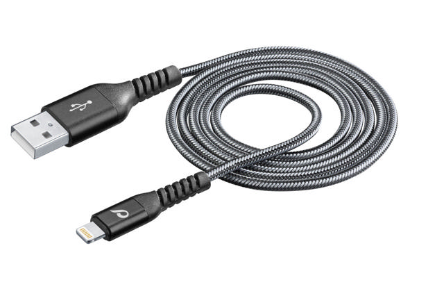 CELLULAR LINE USB-A-LIGHTNING 1.2M BLACK