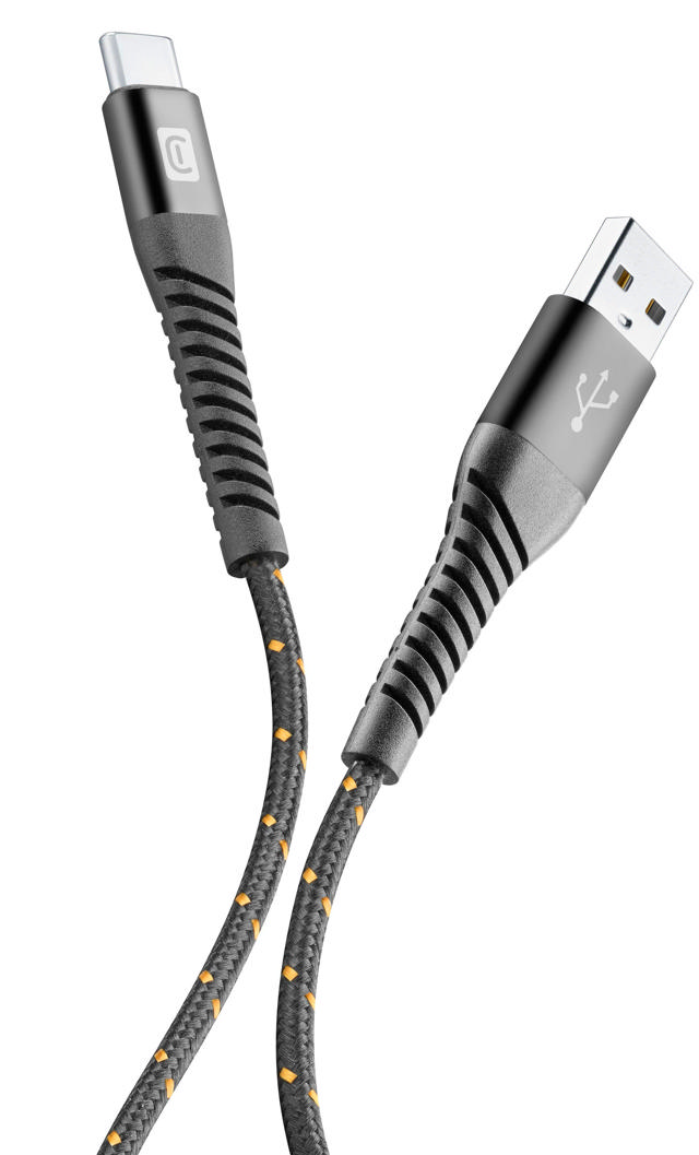 CELLULAR TETRAFORCE ΚΑΛΩΔΙΟ LINE USB-A ΣΕ USB-C 2.0M ΜΑΥΡΟ