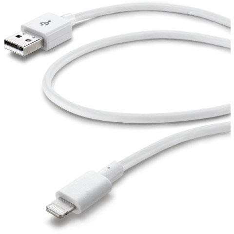 CELLULAR LINE ΚΑΛΩΔΙΟ USB-A ΣΕ LIGHTNING 1.2M ΛΕΥΚΟ