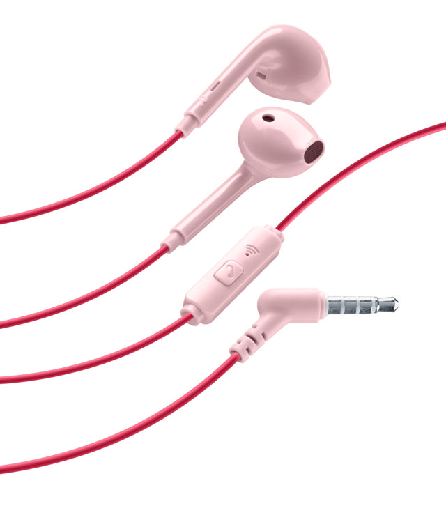 CELLULAR LINE UNIVERSAL WIRED HEADPHONES PINK