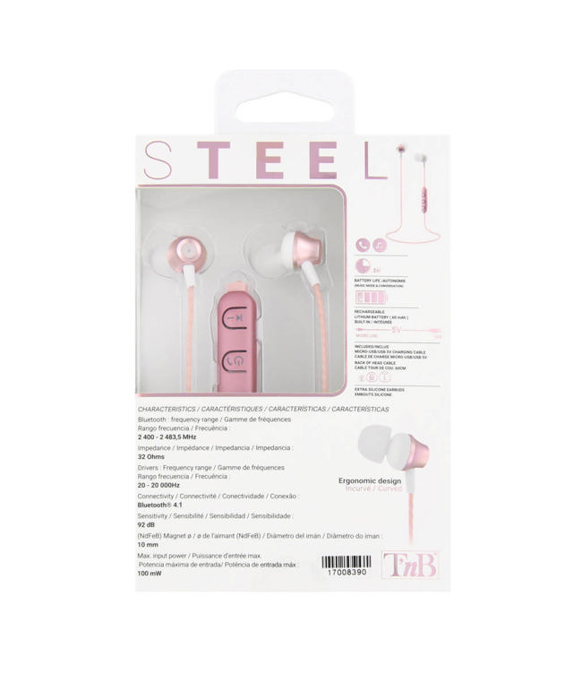 TNB BLUETOOTH EARPHONES PINK