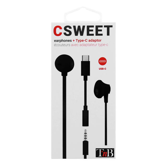 TNB SWEET USB-C EARPHONES BLACK