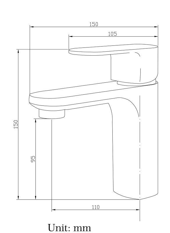 PLUIE FOSS COLLECTION WASH BASIN MIXER