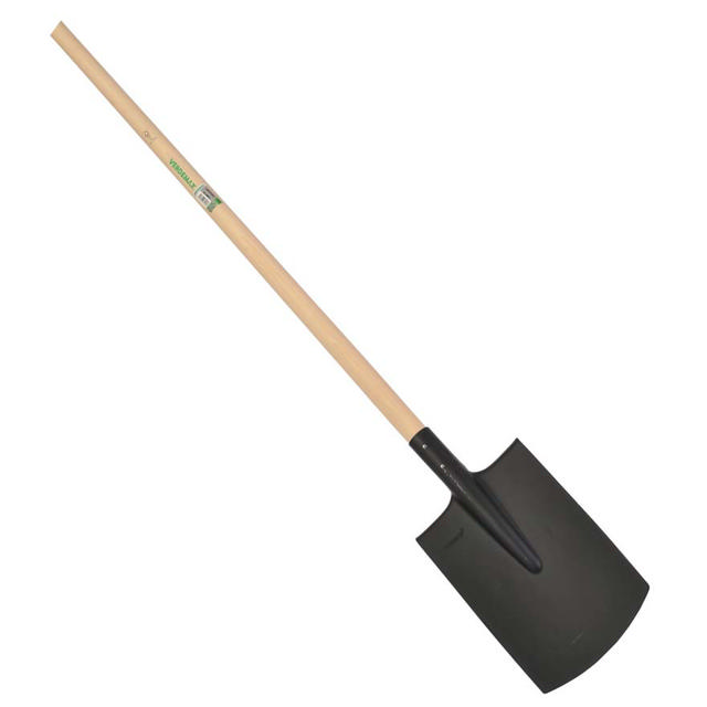 VERDEMAX SQUARE SPADE 29X21CM WOODEN HANDLE 130CM