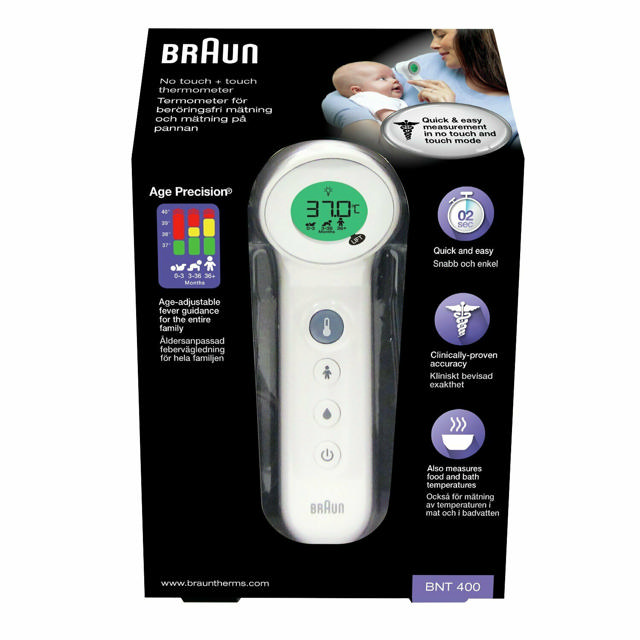 BRAUN BNT400 NO TOUCH THERMOMETER