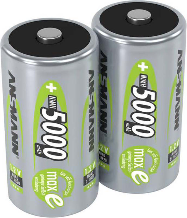 ANSMANN D SIZE PACK OF 2D 5000MAH