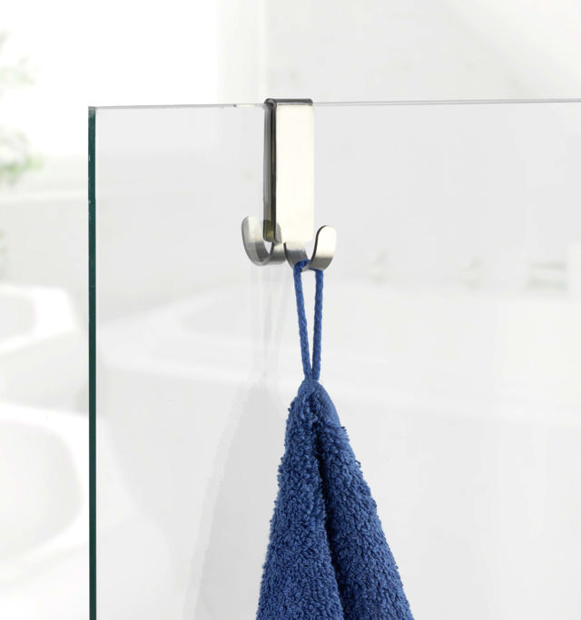 WENKO DOUBLE SHOWER HOOK VIESTE UNO STAINLESS STEEL