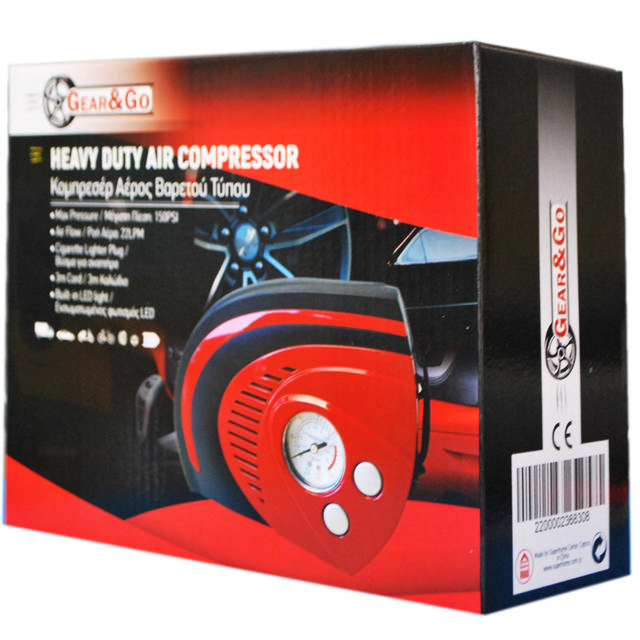 GEAR & GO COMPRESSOR 12V 250/300PSI