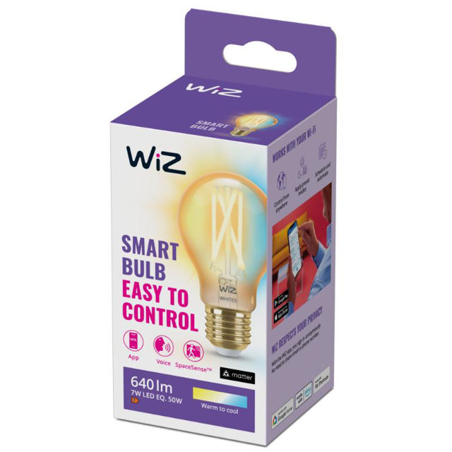 WI-FI AMBER FILAMENT LIGHT BULB 50W A60 E27