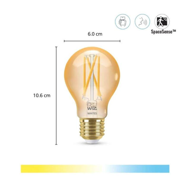 ΛΑΜΠΑ ΦΩΤΙΣΤΙΚΟΥ WI-FI ΜΕ AMBER FILAMENT 50W A60 E27