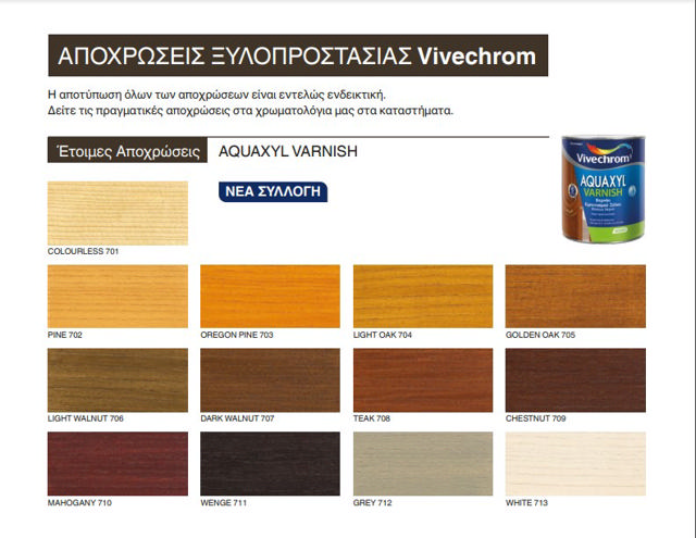 VIVECHROM AQUAXYL VARNISH SATIN GOLD OAK 0.75L