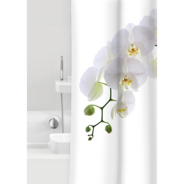 TEXTILE SHOWER CURTAIN ORCHIDEA