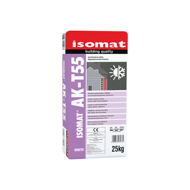 ISOMAT AK-T55 ΛΕΥΚΗ ΙΝΟΠΛΙΣΜΕΝΗ ΚΟΛΛΑ ΤΣΙΜΕΝΤΟΕΙΔΟΥΣ 25KG