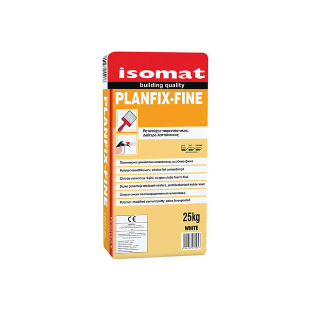  ISOMAT GREY PLANFIX-FINE ΡΗΤΙΝΟΥΧΟΣ ΤΣΙΜΕΝΤΟΣΤΟΚΟΣ 25KG