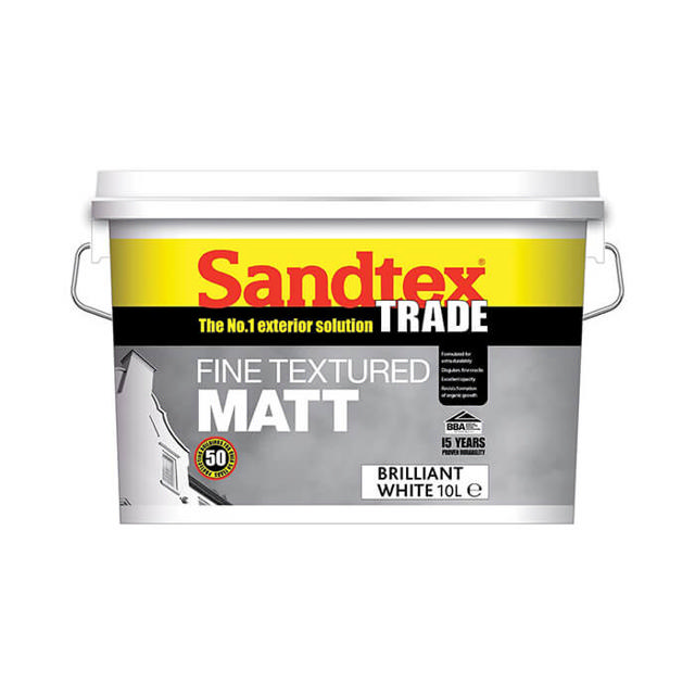 SANDTEX 10L MAGNOLIA FINE TEXTURED MATT