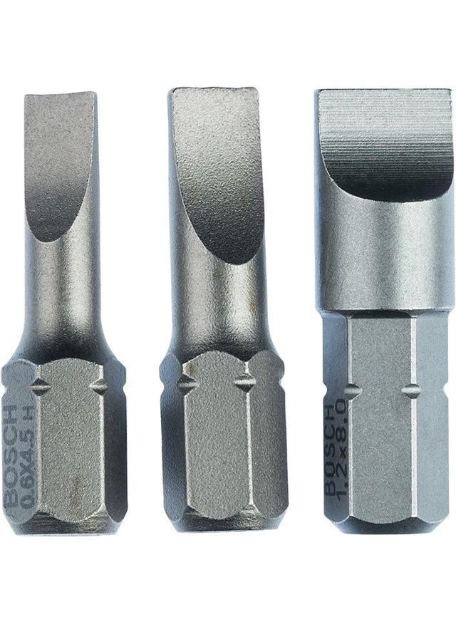 BOSCH EXTRA HART (S) SCREWDRIVER BIT SET HARD 3PCS