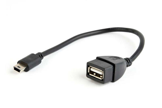 ΚΑΛΩΔΙΟ USB OTG AF ΣΕ MINI-BM, 0,15 M