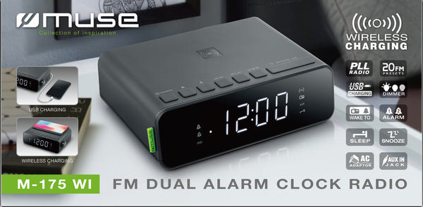 MUSE M-175WI ALARM CLOCK M-175WI