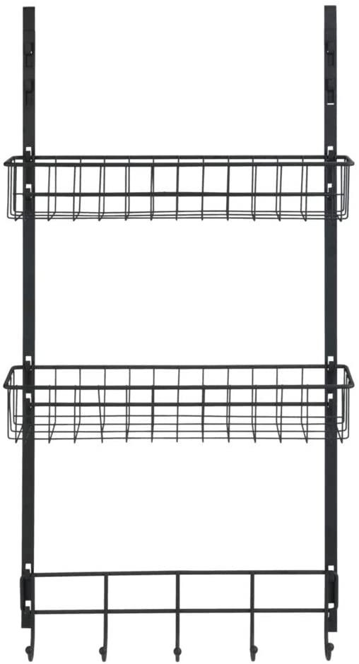 WENKO OVER-DOOR RACK BLACK 39X10X75CM