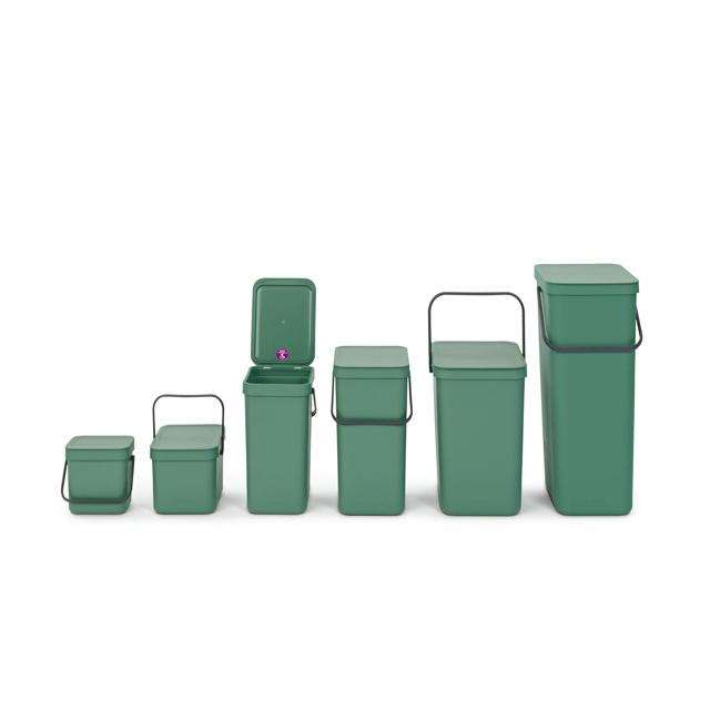 BRABANTIA SORT & GO WASTE BIN 12L GREEN