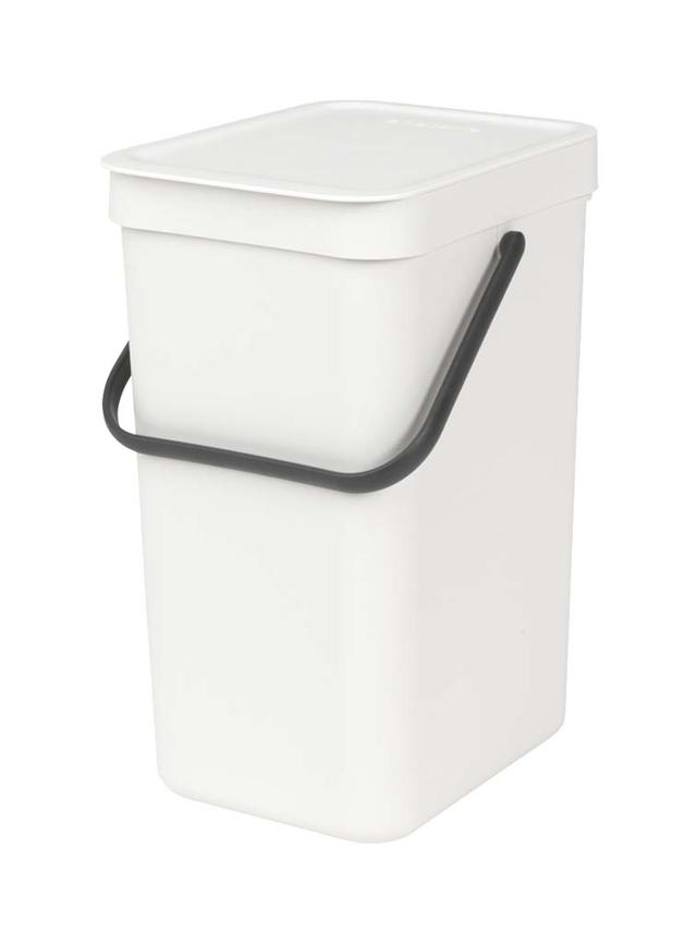 BRABANTIA SORT & GO WASTE BIN 12L WHITE